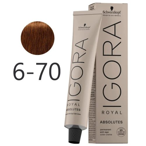 Schwarzkopf Igora Royal Absolutes krémhajfesték 60ml - 6-70