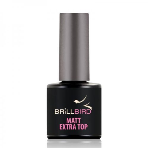 BrillBird Matt Extra Top - fixálásmentes univerzális matt fedőzselé 8ml