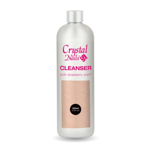 Crystal Nails Illatosított Cleanser fixáló folyadék - Eper (500 ml)