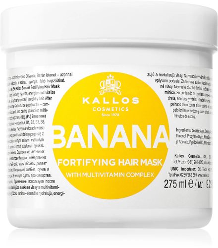 KJMN Banán Hajerősítő pakolás 275 ml