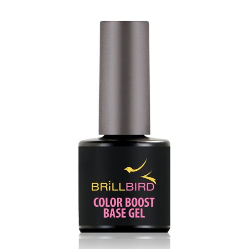 BrillBird Color Boost Base Gel - színélénkítő fehér gél lakk alap 8ml