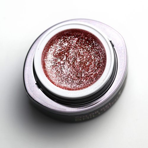 BrillBird Glamour Gel 8 csillogó rosegold színes zselé 5ml