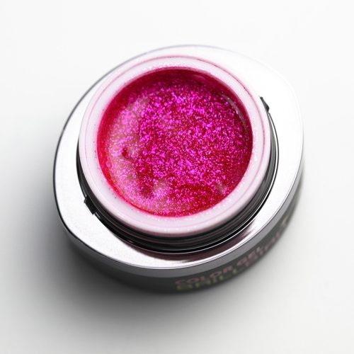 BrillBird Glamour Gel 9 csillogó pink színes zselé 5ml