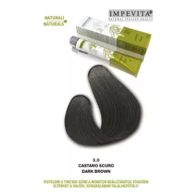   Impevita Vegán, Ammónia-PPD-rezorcin mentes krémhajfesték 100ml 3.0 Sötétbarna 