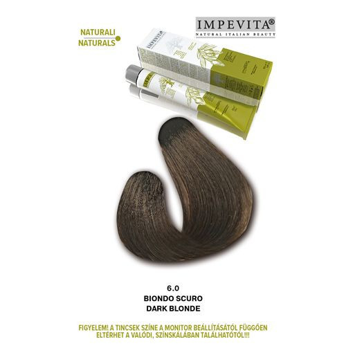 Imperity Impevita Vegán, Ammónia-PPD-rezorcin mentes krémhajfesték 100ml 6.0 Sötét Szőke 