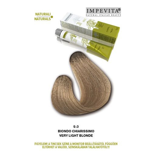 Imperity Impevita Vegán, Ammónia-PPD-rezorcin mentes krémhajfesték 100ml 9.0 Nagyon Világos Szőke 