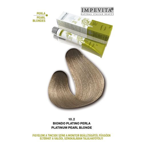 Imperity Impevita Vegán, Ammónia-PPD-rezorcin mentes krémhajfesték 100ml 10.2 Extra Világos Szőke Gyöngyház 