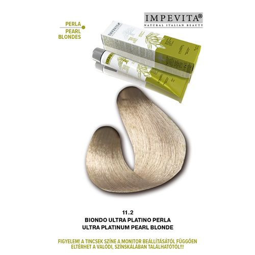 Imperity Impevita Vegán, Ammónia-PPD-rezorcin mentes krémhajfesték 100ml 11.2 Platina Szőke Gyöngyház 