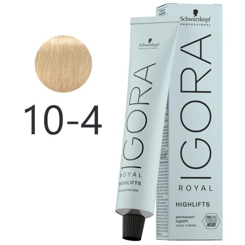 Schwarzkopf Igora Royal Highlifts krémhajfesték 60ml - 10-4