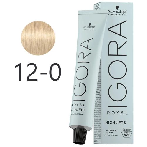 Schwarzkopf Igora Royal Highlifts krémhajfesték 60ml - 12-0