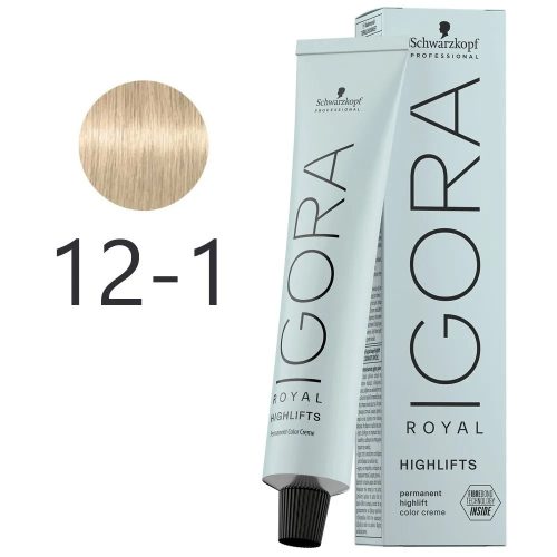 Schwarzkopf Igora Royal Highlifts krémhajfesték 60ml - 12-1