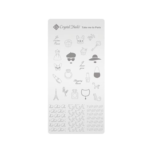 Egyedi Crystal Nails Körömnyomda lemez - Take me to Paris 