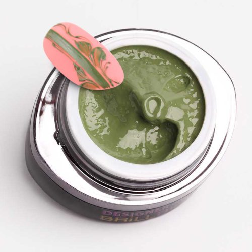 BrillBird Designer Gel 19 - zöld terepszín festőzselé (Military green) 4,5ML