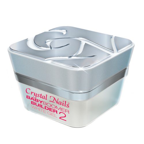 Crystal Nails BabyBoomer - white 2 építőzselé - 50ml