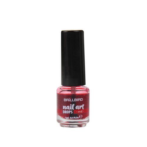 BrillBird  Nail Art Drops Red 4ml