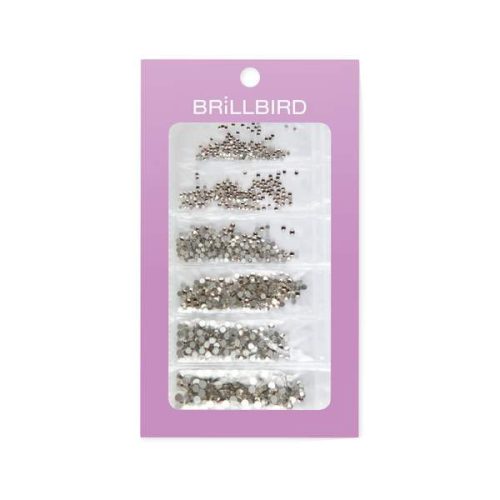 BrillBird Strasszkő Mix 6 méretben - Crystal
