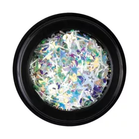 BrillBird Vegyes tégelyes díszítő - csillagos 1 (zöld)