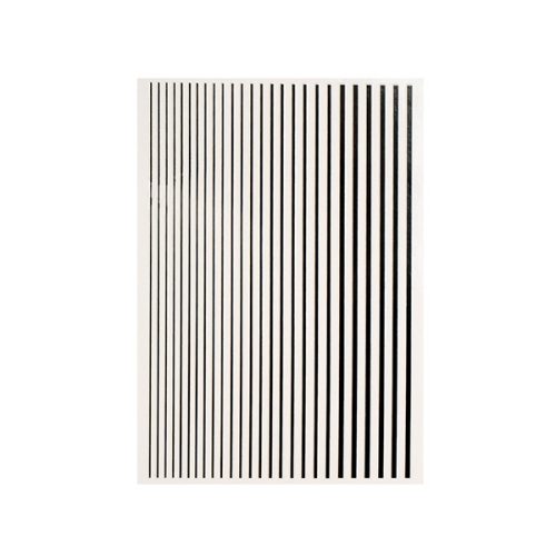 Crystal Nails Magic stripes sticker - BLACK 