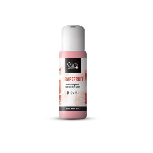 Crystal Nails Moisturising Hand, Foot and Body Lotion - Grapefruit Lotion - Rich 30ml - Limitált! 