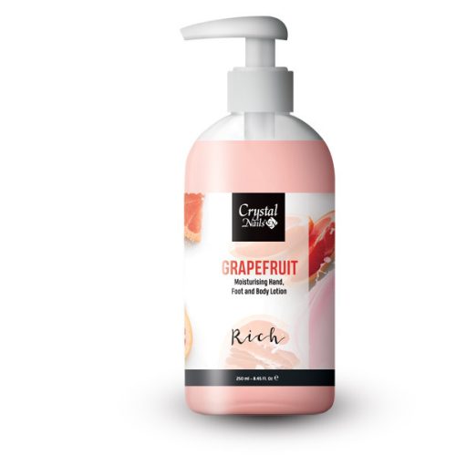 Crystal Nails Moisturising Hand, Foot and Body Lotion - Grapefruit Lotion - Rich 250ml - Limitált!