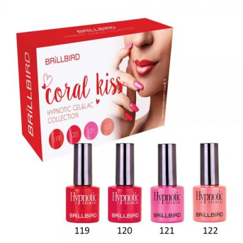 BrillBird Coral Kiss Hypnotic Gél Lakk Készlet