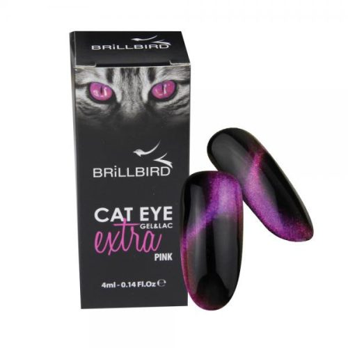 BrillBird CAT EYE EXTRA pink - pink színű macskaszem GÉL LAKK 4ml