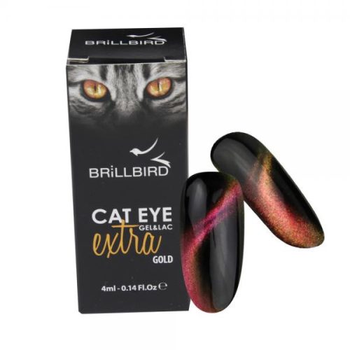 BrillBird CAT EYE EXTRA GOLD - arany színű macskaszem GÉL LAKK 4ml
