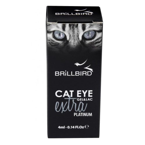 BrillBird CAT EYE EXTRA Platinum - platina színű macskaszem GÉL LAKK 4ml