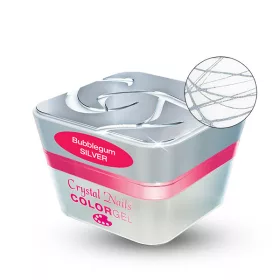 Crystal Nails Bubblegum color gel - Silver 3ml TF