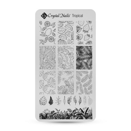 Egyedi Crystal Nails Körömnyomda lemez - Tropical