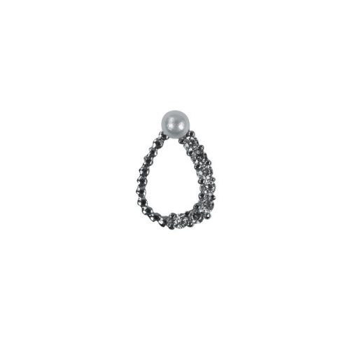 Crystal Nails Nail Charm 4 - ezüst