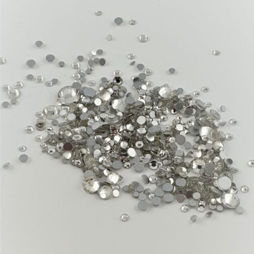 Körömkő strassz 720db mix Crystal 01