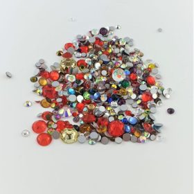 Körömkő strassz 720db mix Vegyes szín 04