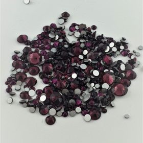 Körömkő strassz 720db mix Amethyst 09