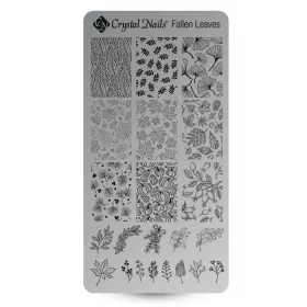 Egyedi Crystal Nails Körömnyomda lemez - Fallen Leaves