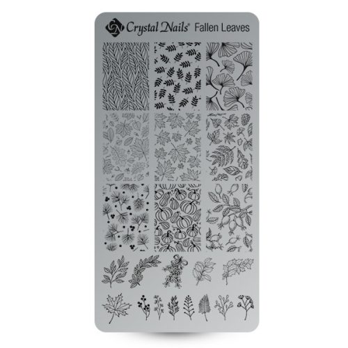 Egyedi Crystal Nails Körömnyomda lemez - Fallen Leaves