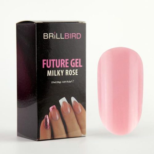 BrillBird Future Gel Milky Rose /Polygel Akril Zselé/ 30g