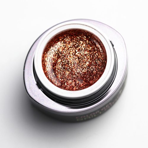 BrillBird Glamour Gel 14 csillogó bronz színes zselé 5ml