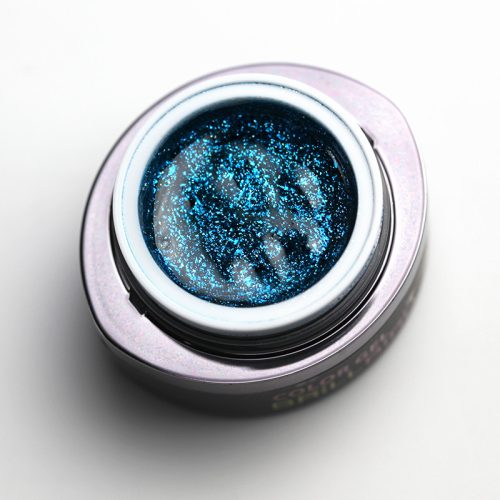 BrillBird Glamour Gel 15 csillogó türkiz színes zselé 5ml