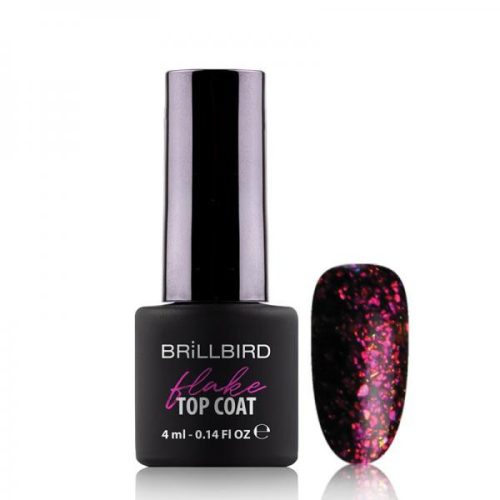 BrillBird Flake Top Coat 4ml - 2