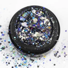 BrillBird Díszítő Flitter - silver