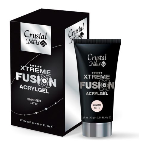 Crystal Nails Xtreme Fusion AcrylGel Shimmer Latte - 27ml (30g)