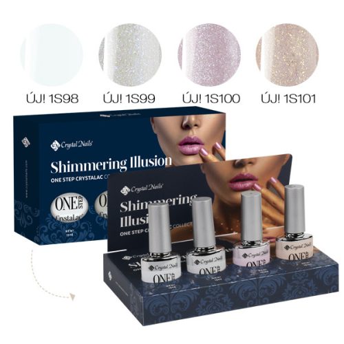 Shimmering Illusion ONE STEP CrystaLac készlet (4x4ml)