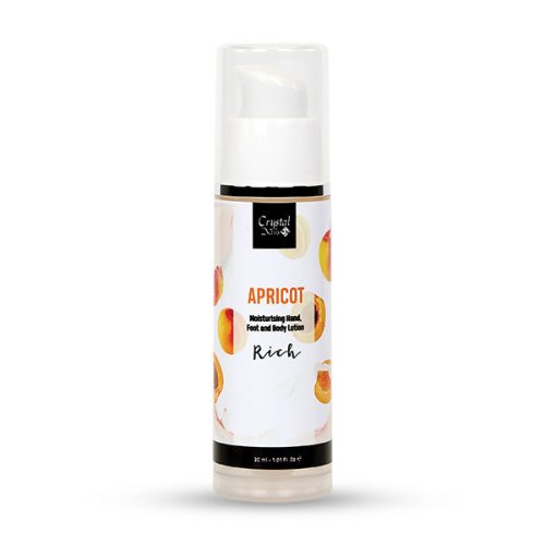 Crystal Nails Moisturising Hand, Foot and Body Lotion - Apricot Lotion - Rich 30ml 