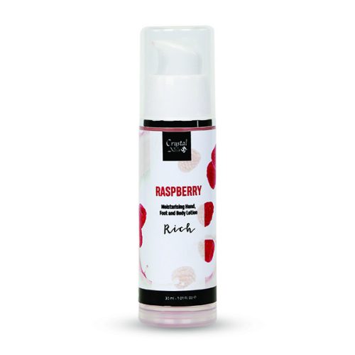 Crystal Nails Moisturising Hand, Foot and Body Lotion - Raspberry Lotion - Rich 30ml