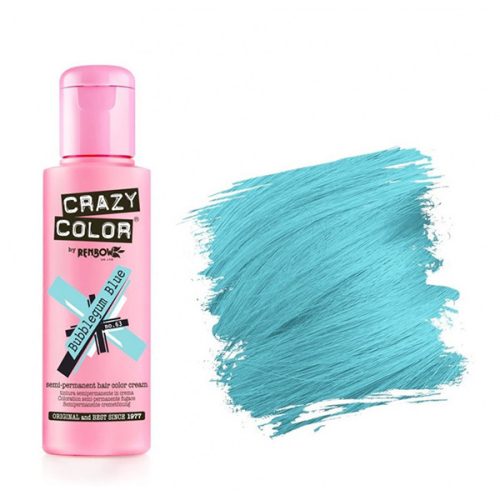 Crazy Color Hajszínező krém 100ml - 63 Bubblegum Blue