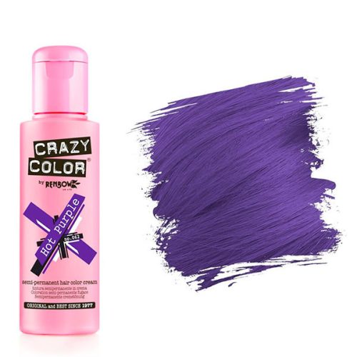 Crazy Color Hajszínező krém 100ml - 62 Hot purple