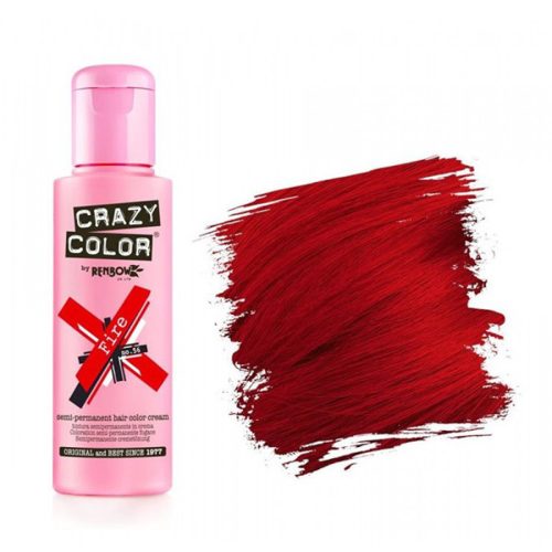 Crazy Color Hajszínező krém 100ml - 56 Fire