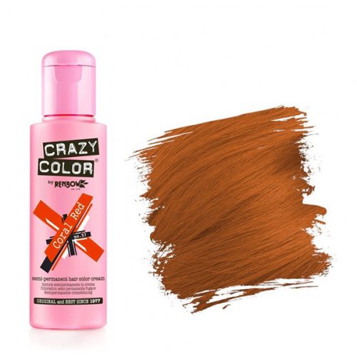 Crazy Color Hajszínező krém 100ml - 57 Coral Red