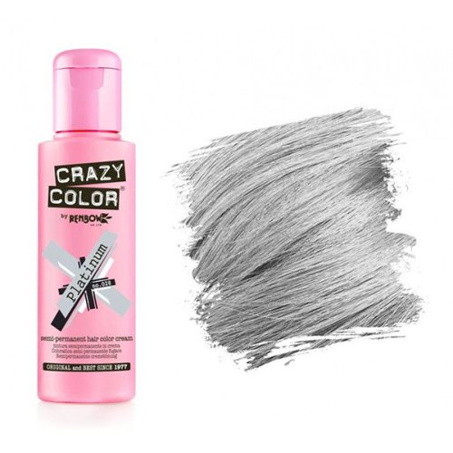 Crazy Color Hajszínező krém 100ml - 028 Platinum